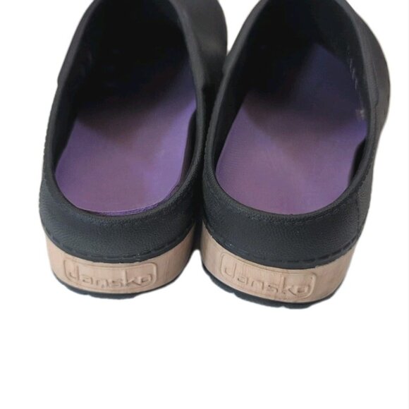 Dansko Women's Kane Black Backless Nursing Clogs - 38 (8 US) - Picture 4 of 5